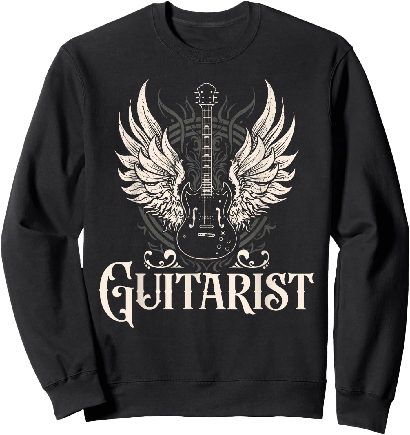 Guitarist, musician, guitar, guitar player Sweatshirt - Sweatshirt | Black