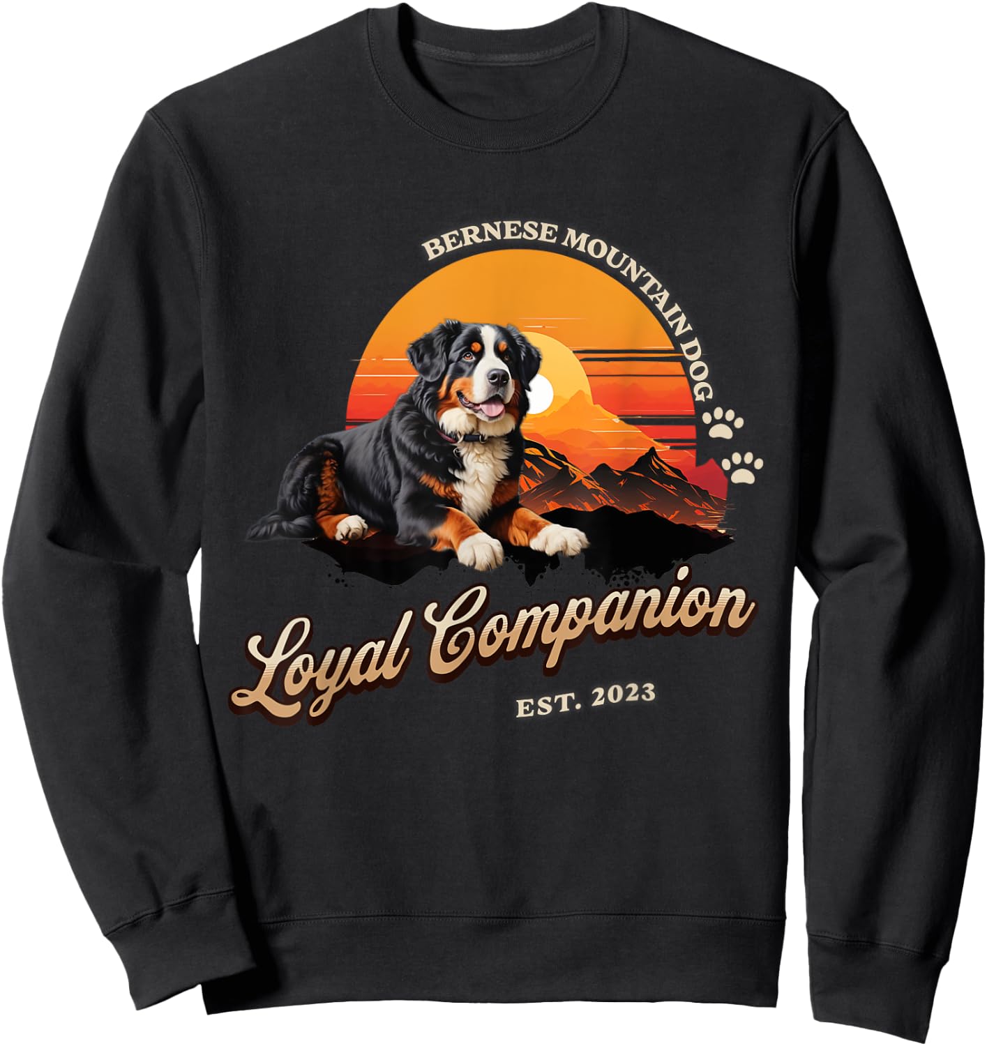Bernese Mountain dog Shirt. Bernese Mountain dog Men Women Sweatshirt - Sweatshirt | Black