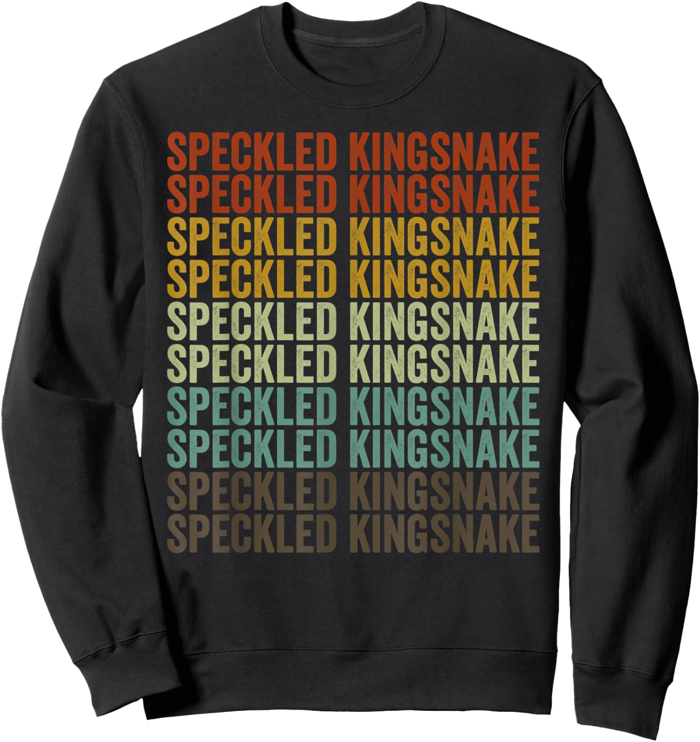 Speckled Kingsnake Retro Sweatshirt - Sweatshirt | Black