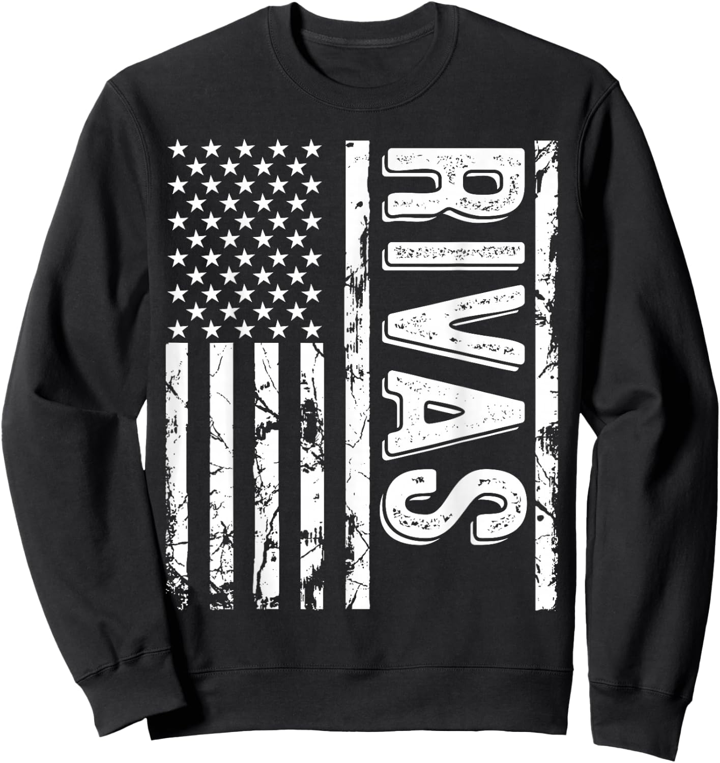 Rivas Last Name Funny Surname Team Rivas Family Reunion Sweatshirt - Sweatshirt | Black