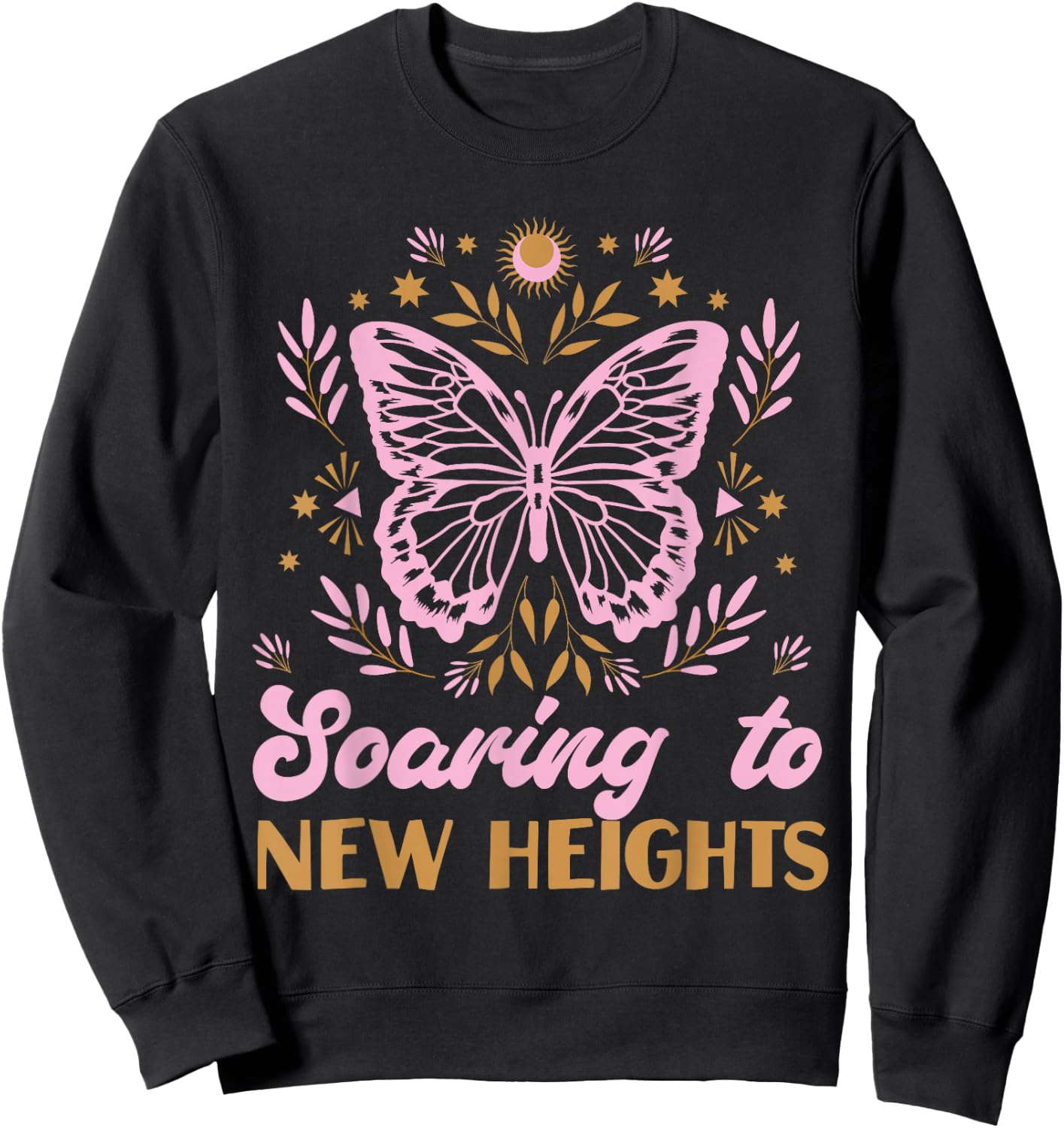 Butterfly for Girls: Soaring to New Heights Sweatshirt - Sweatshirt | Black