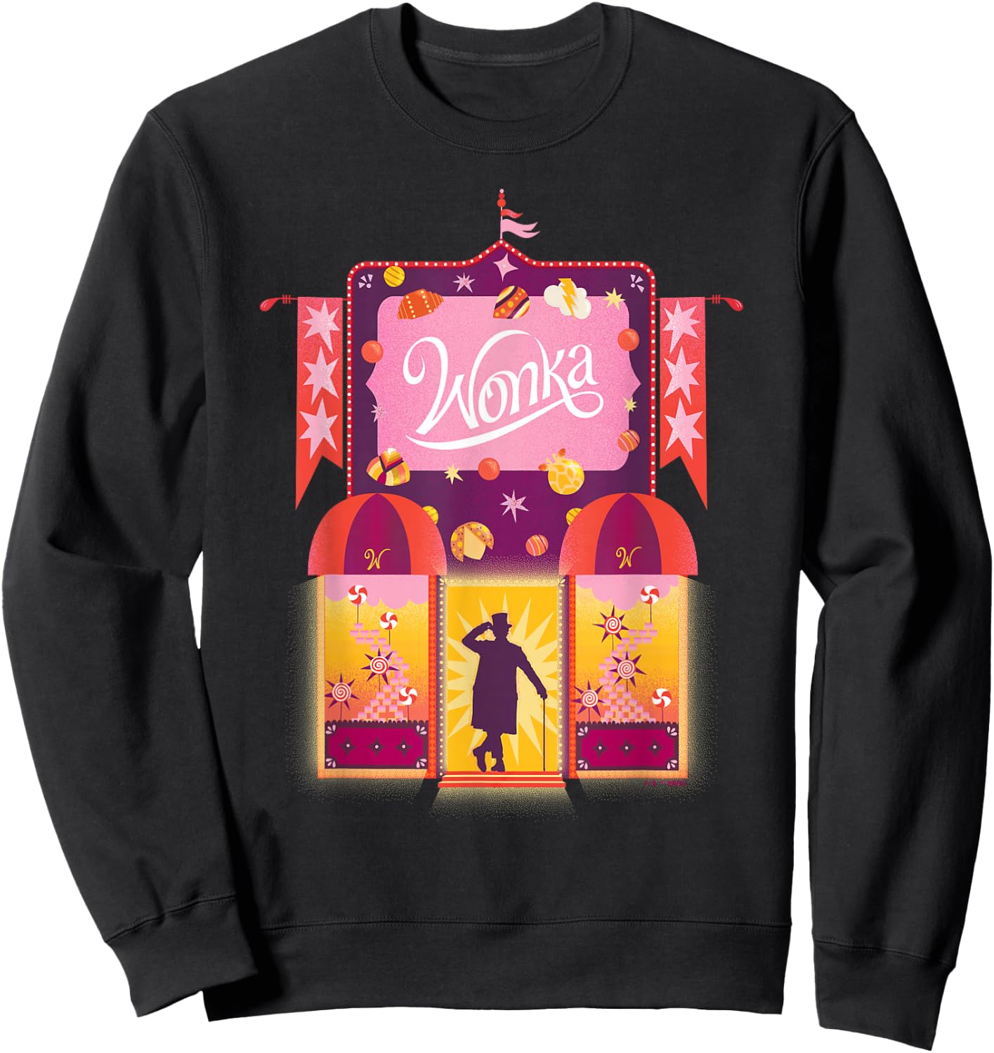 Wonka Shop Sweatshirt - Sweatshirt | Black