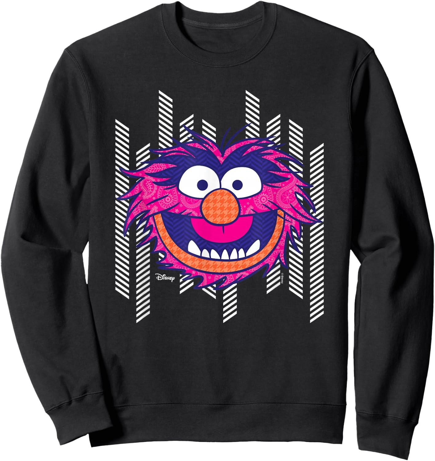 The Muppets - Animal Patterned Head Sweatshirt - Sweatshirt | Black