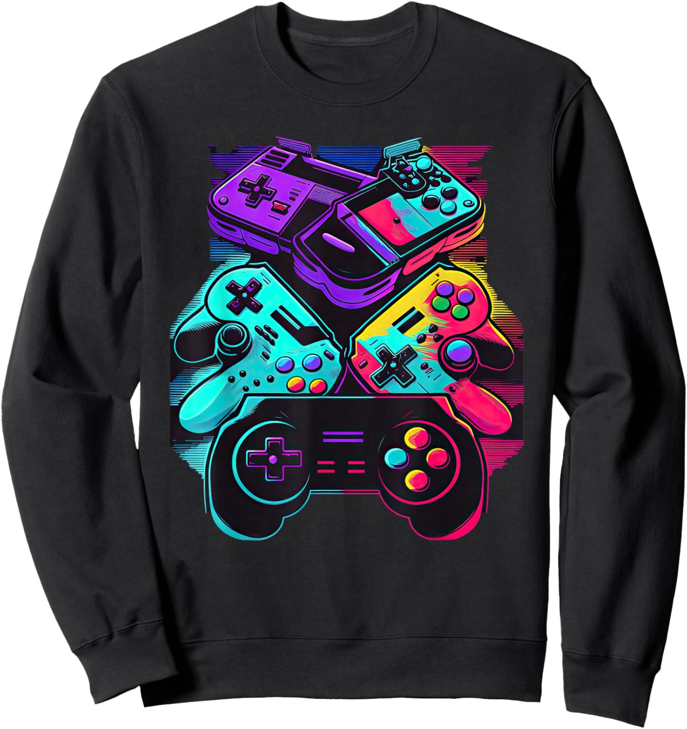 Control Gamer Video Game Controller Sweatshirt - Sweatshirt | Black