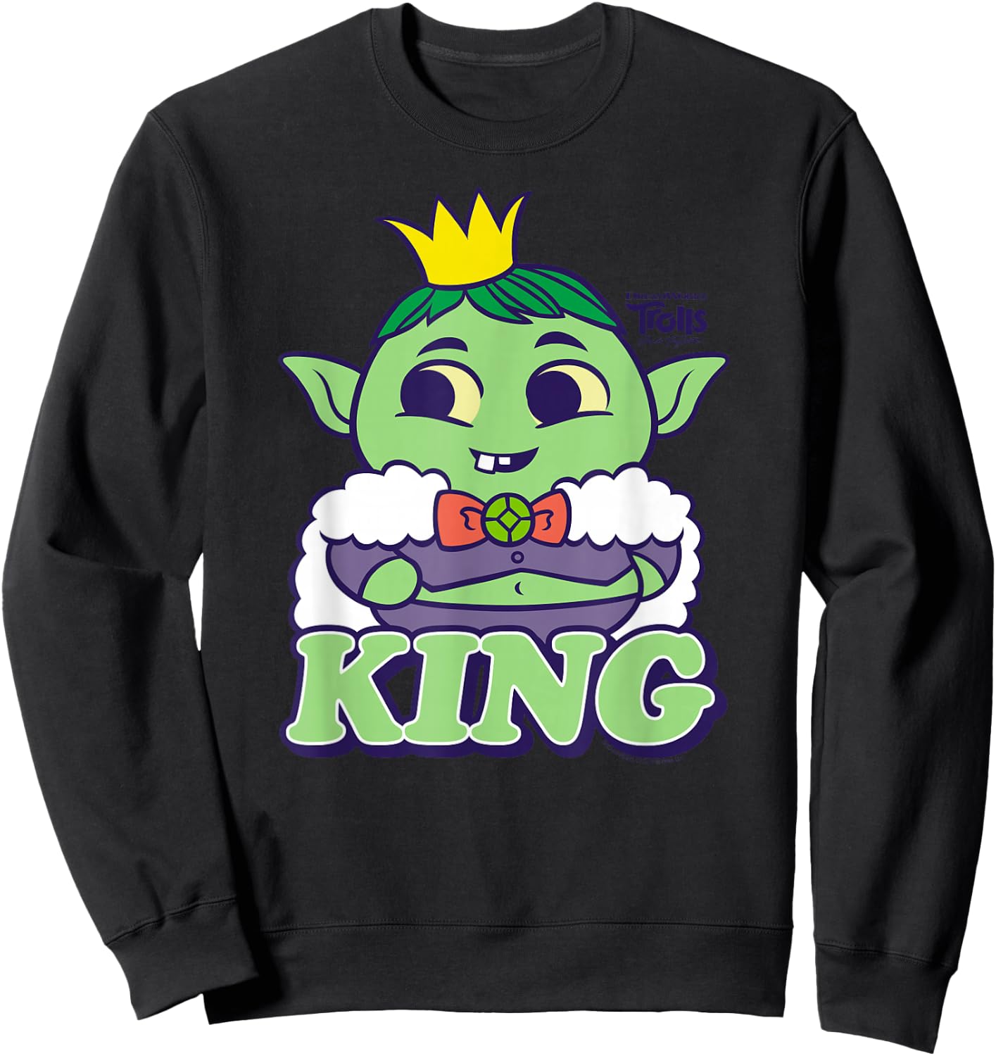 DreamWorks Trolls Band Together King Gristle Sweatshirt - Sweatshirt | Black