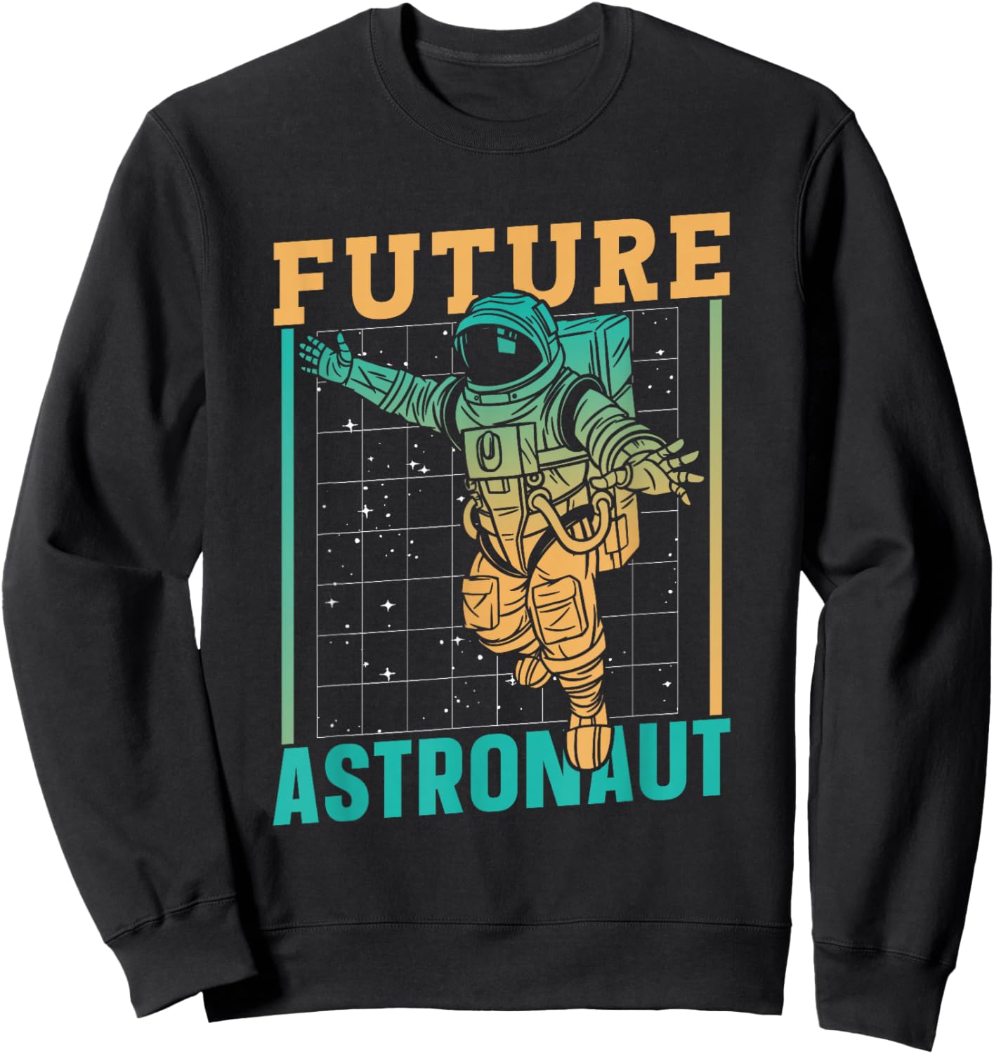 Future Astronaut Astronomy Space Rocket Planets Sweatshirt - Sweatshirt | Black