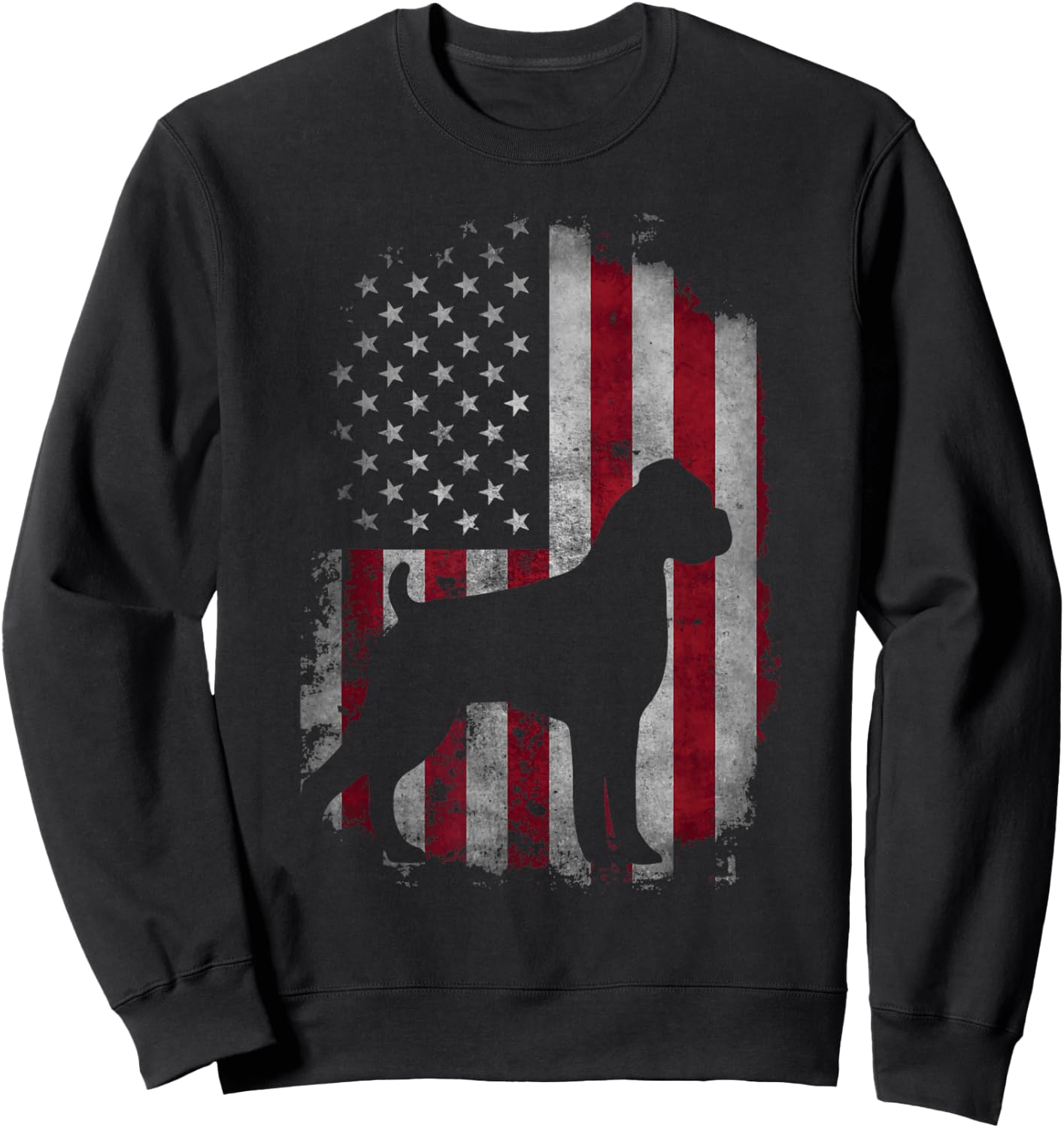 USA American Boxer Dog - Animal Dog Breeder Puppy Trainer Men Women Kids Sweatshirt - Sweatshirt | Black