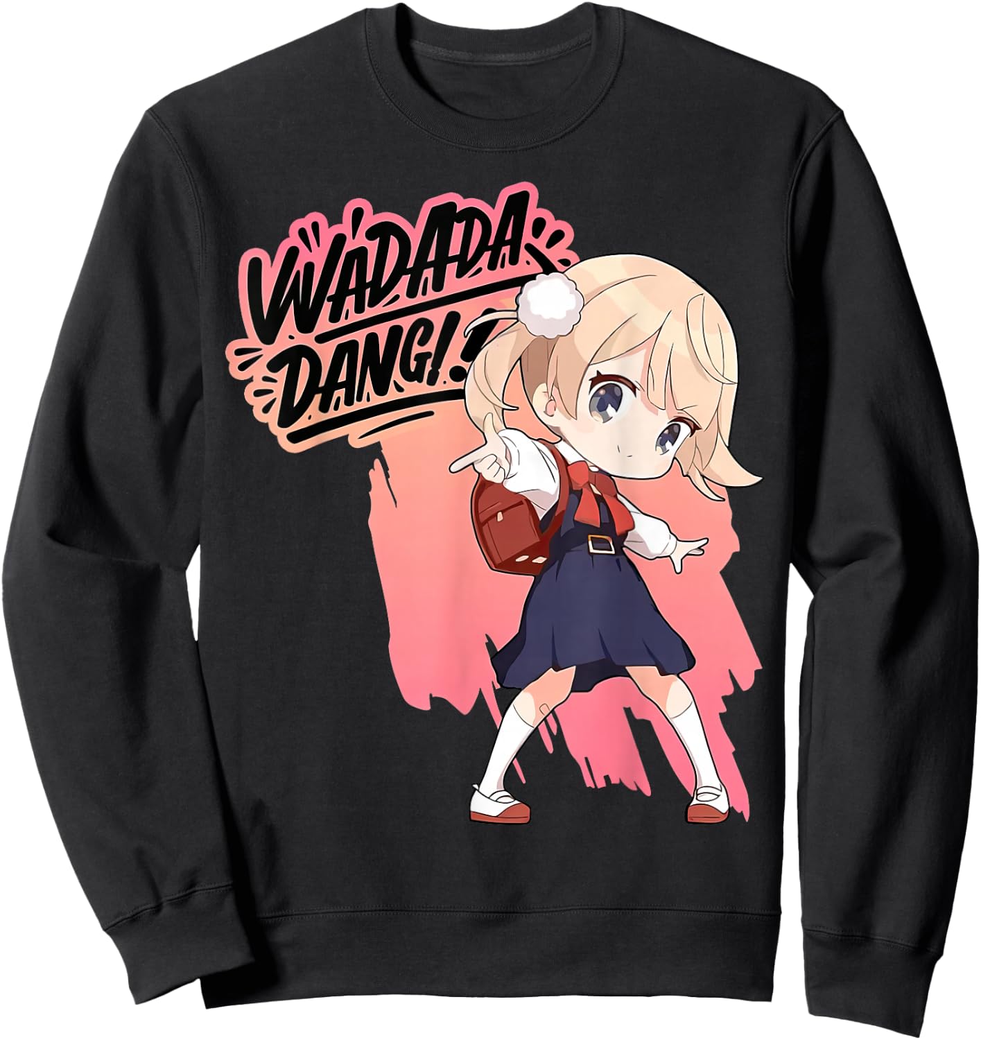 Wadada Dang Shigure Ui Loli Dance Dancing Anime Girl Sweatshirt - Sweatshirt | Black