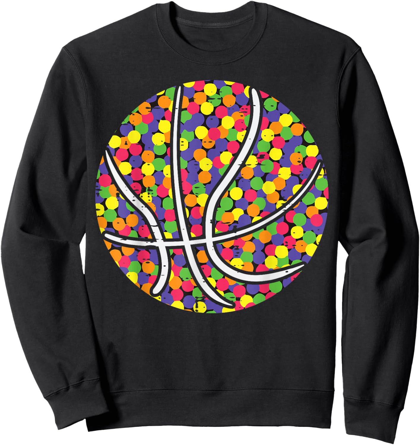 Basketball Dots International Dot Day Boys Kids Men Women Sweatshirt - Sweatshirt | Black