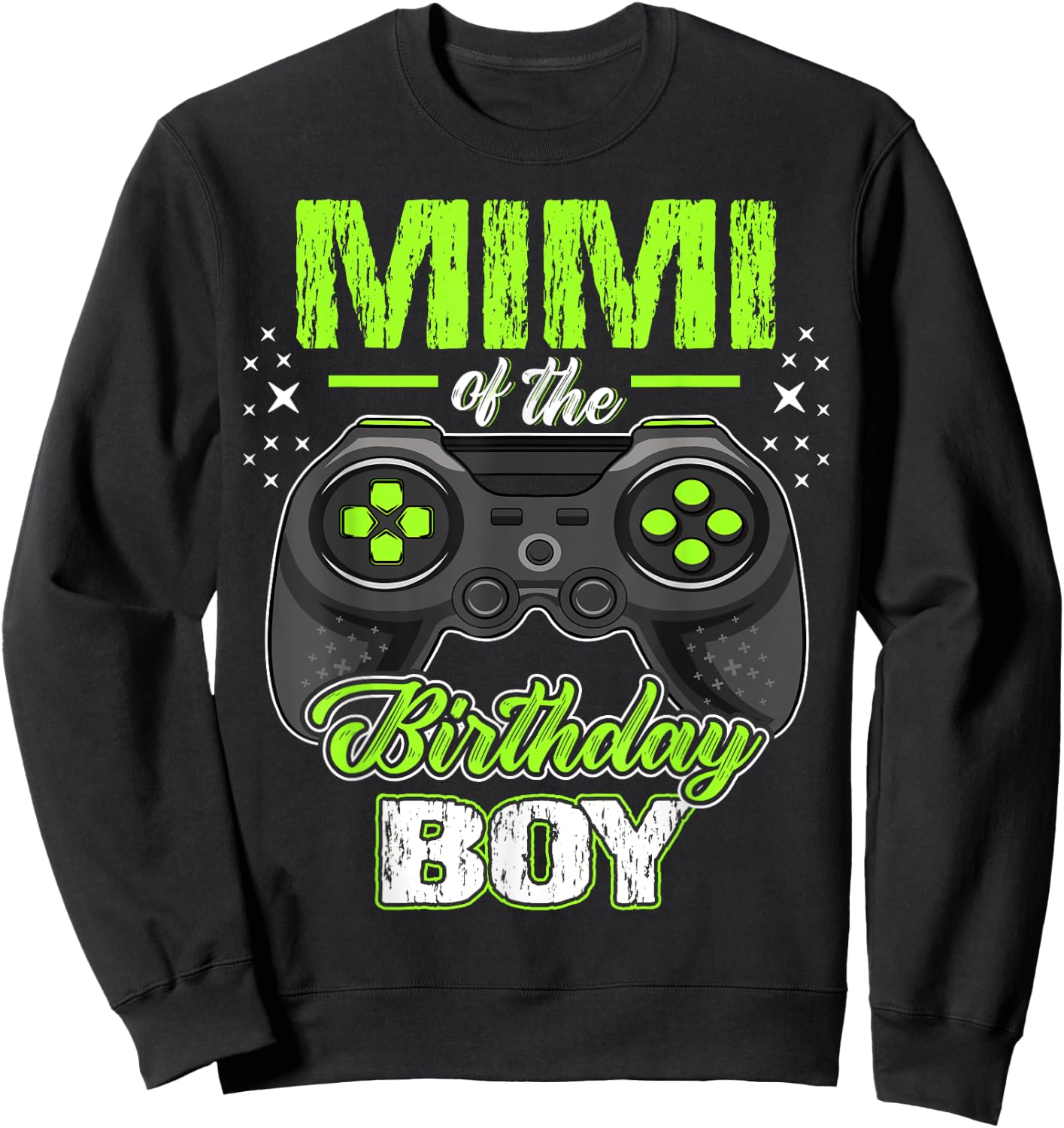 Mimi of the Birthday Boy Matching Video Gamer Birthday Sweatshirt - Sweatshirt | Black