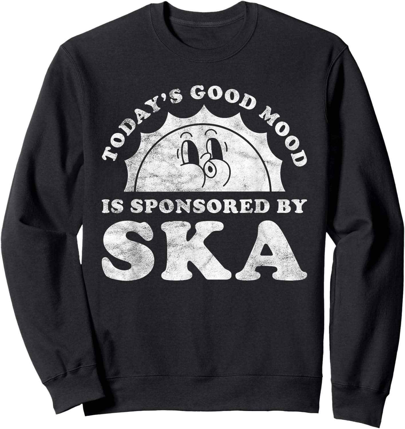 Funny Cute Retro Vintage Ska Music Sweatshirt - Sweatshirt | Black