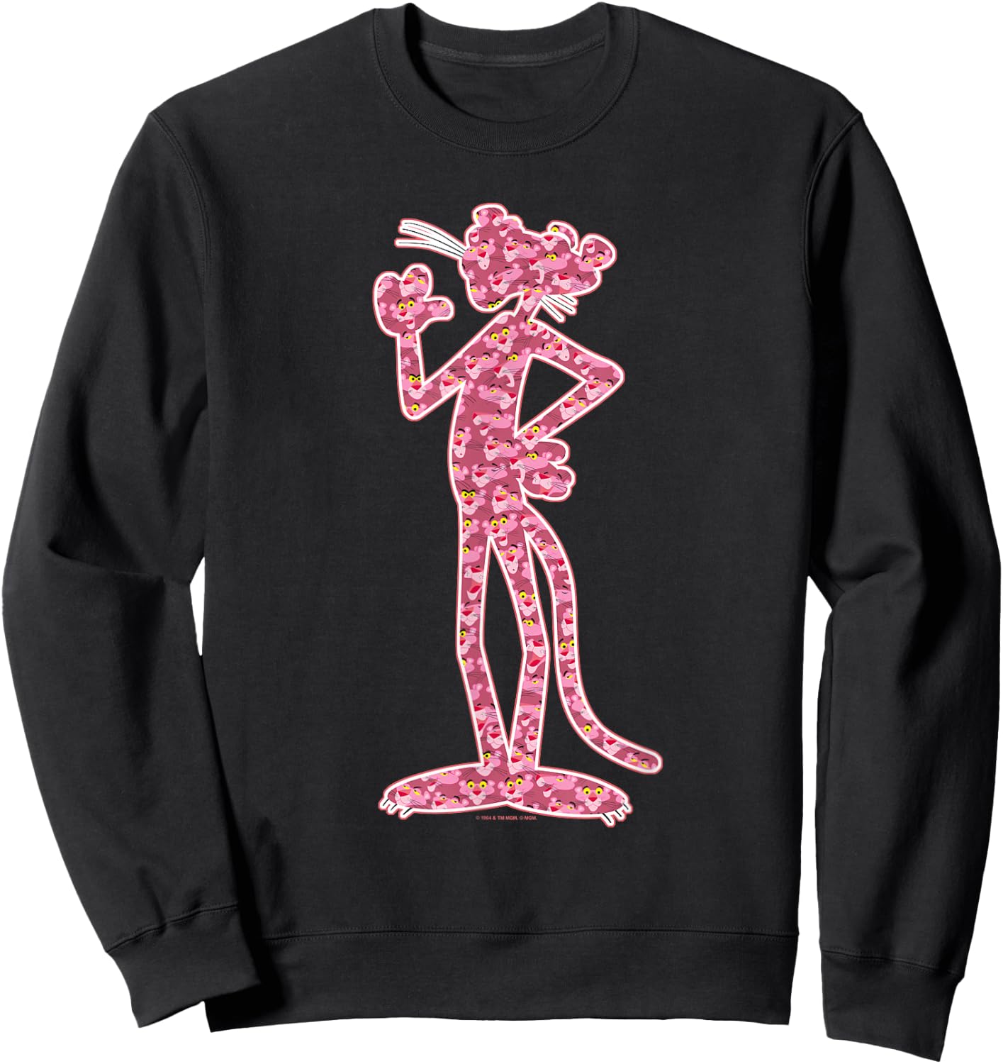 Pink Panther Heads Sweatshirt - Sweatshirt | Black