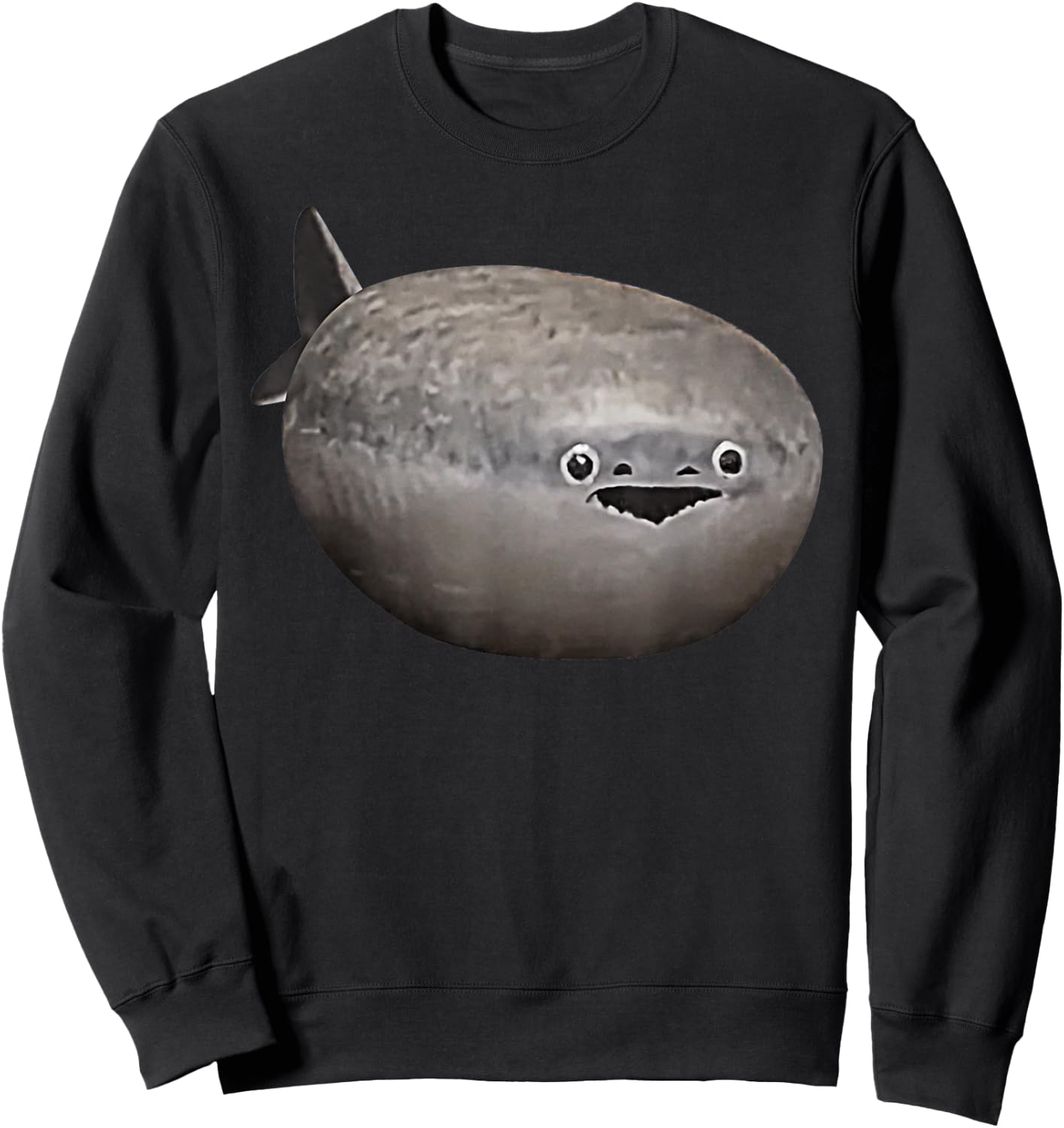 Sacabambaspis Fish Meme Realistic Sweatshirt - Sweatshirt | Black