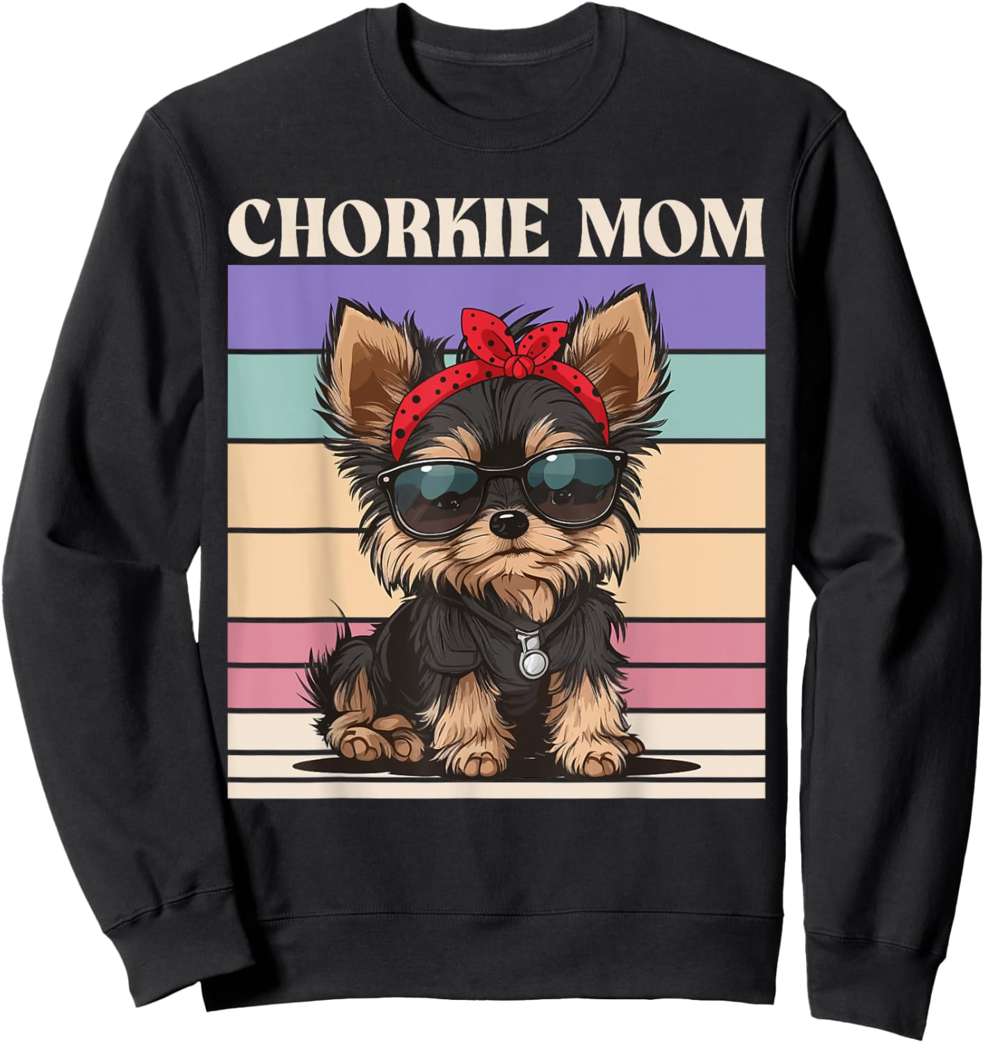 Chorkie Mom Sweatshirt - Sweatshirt | Black