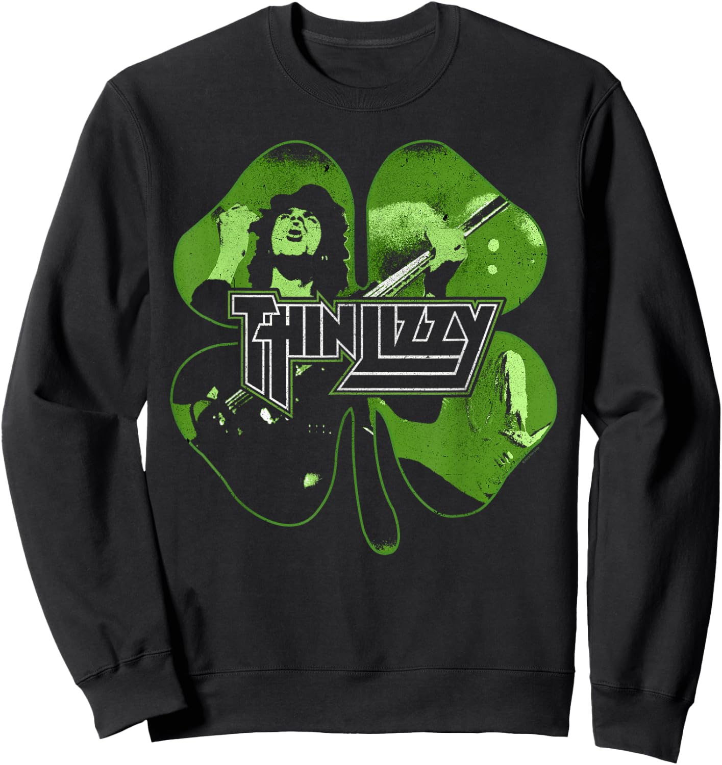Thin Lizzy – Shamrock Infill Sweatshirt - Sweatshirt | Black