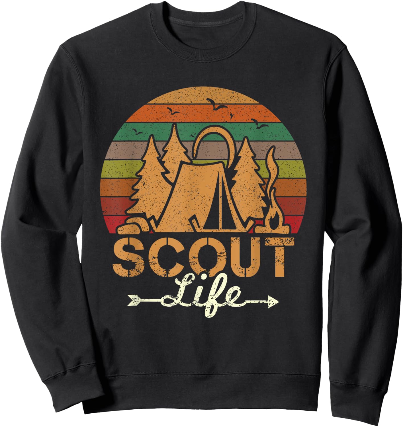 Scout Life Funny Scout Leader Scouting Camping Sweatshirt - Sweatshirt | Black