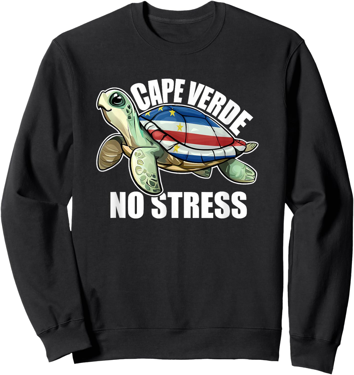 Holidays in Cape Verde Discover Serenity and No Stress Sweatshirt - Sweatshirt | Black