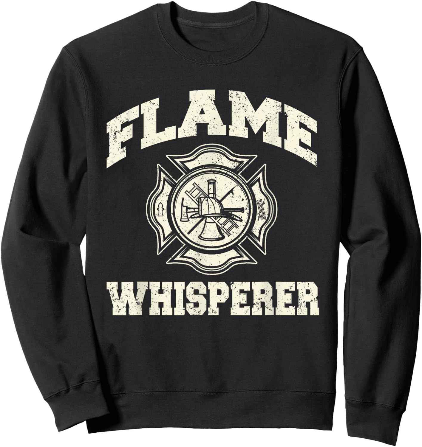Funny Firefighting Fireman - Volunteer Firefighters Sweatshirt - Sweatshirt | Black