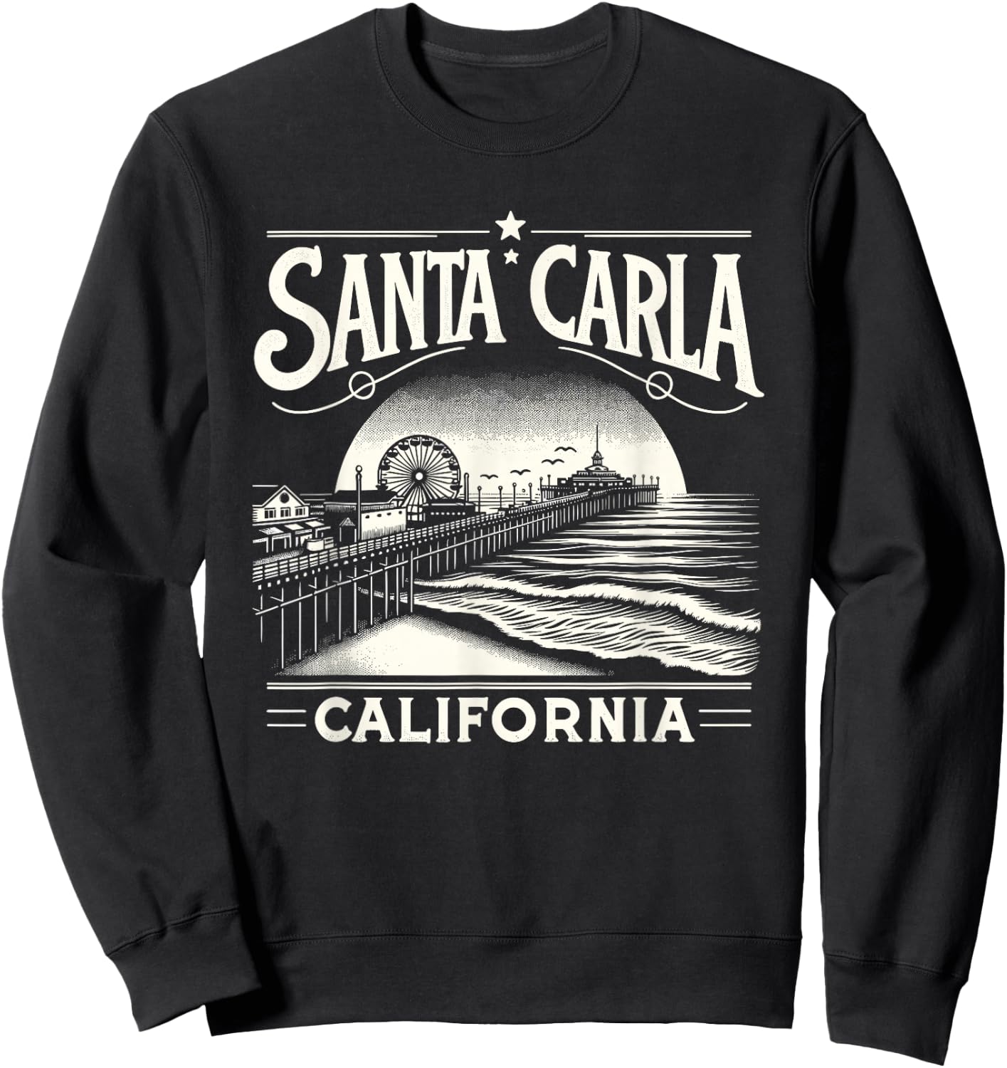 Santa Carla California Vampire Murder Capital Of The World Sweatshirt - Sweatshirt | Black