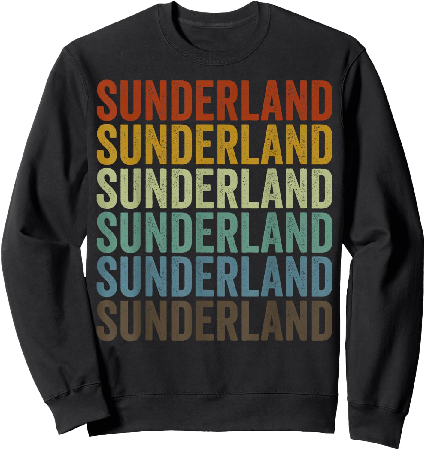 Sunderland City Retro Sweatshirt - Sweatshirt | Black