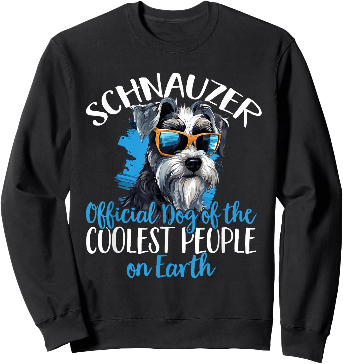 Schnauzer Dog Breed Pet Schnauzer Official Dog Sweatshirt - Sweatshirt | Black