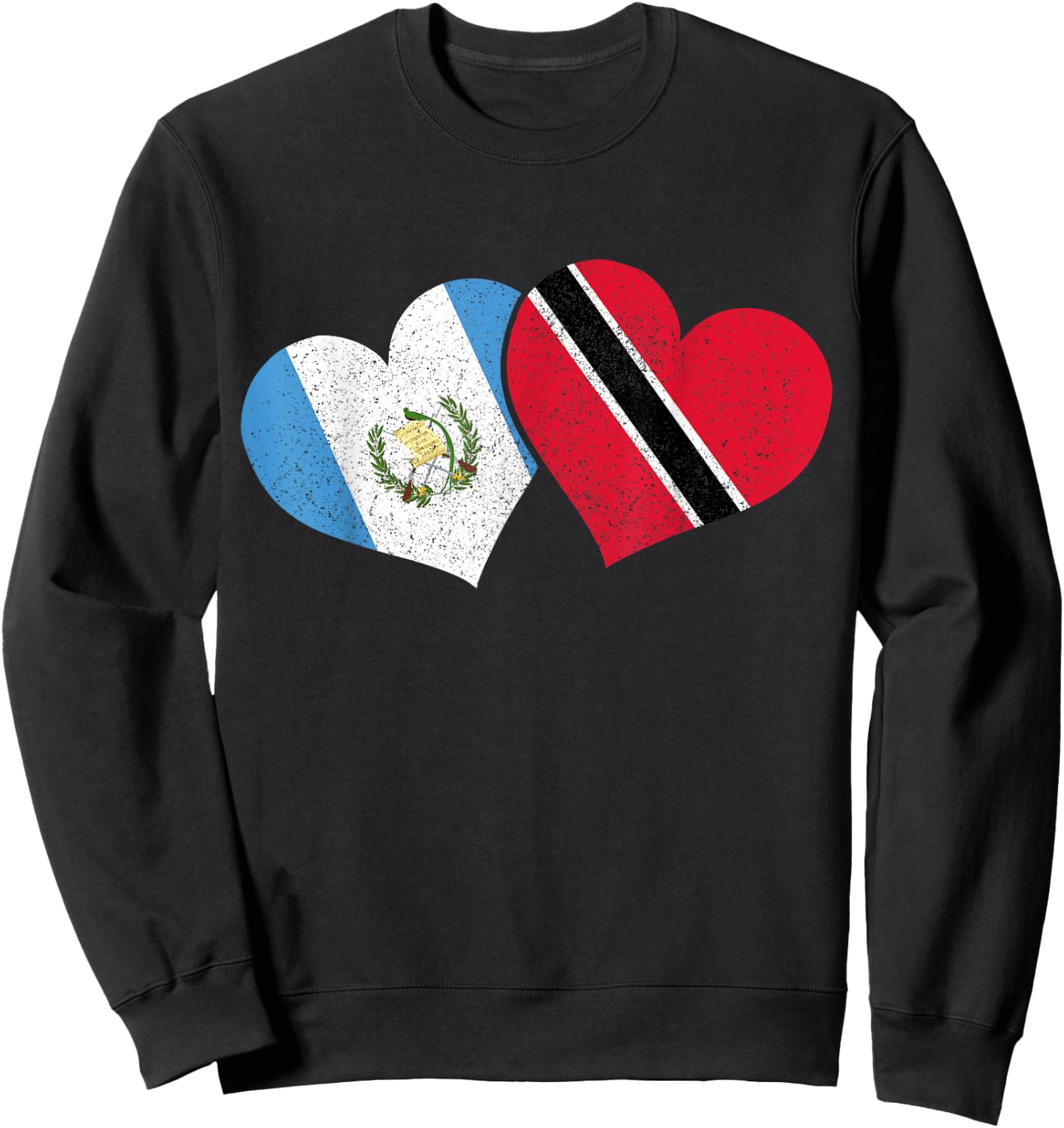Guatemala Trinidad & Tobago Guatemalan Flag Pride Sweatshirt - Sweatshirt | Black