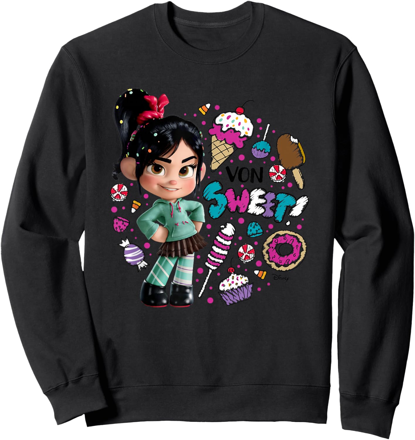 Wreck It Ralph - Von Sweet Sweatshirt - Sweatshirt | Black