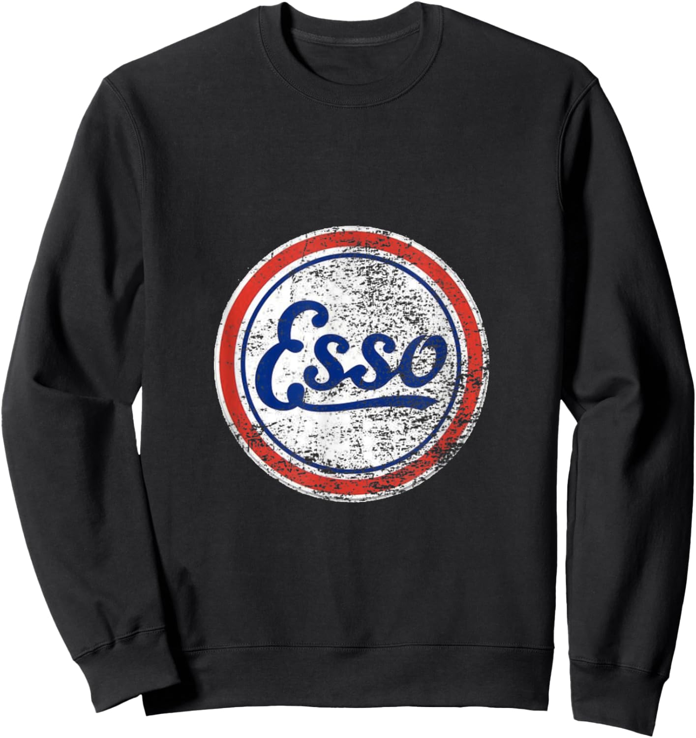 Vintage Esso Gas Station Sign Sweatshirt - Sweatshirt | Black