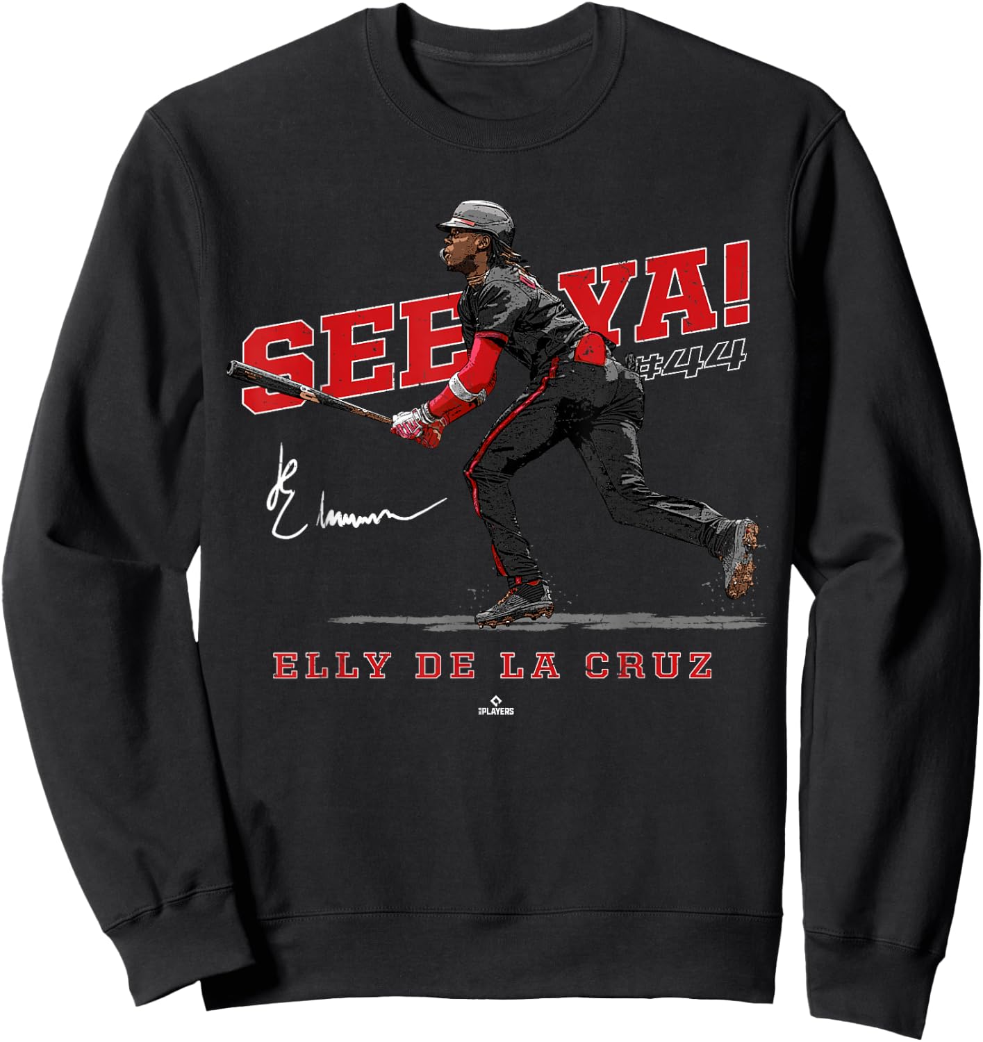 See Ya! Elly De La Cruz Cincinnati MLBPA Sweatshirt - Sweatshirt | Black