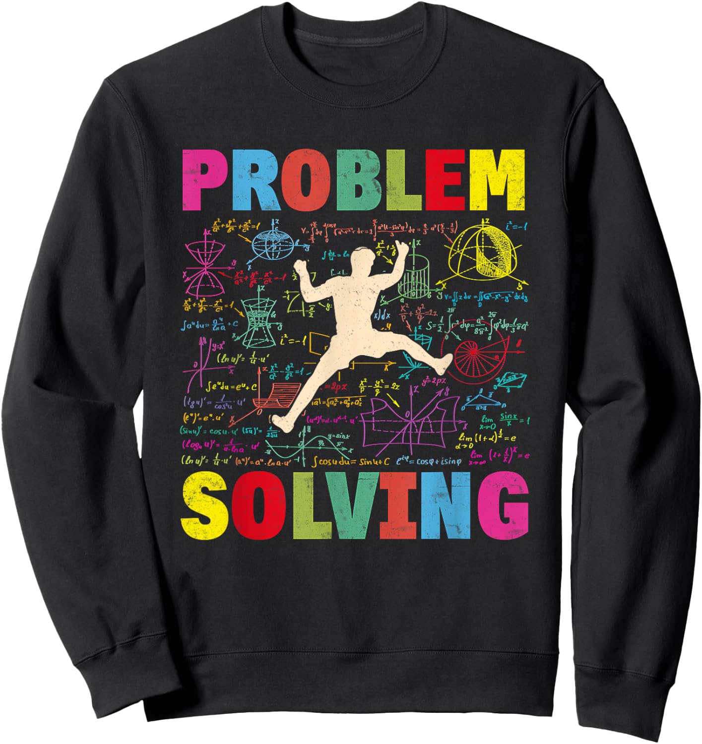 Mathematic Problem Solving Climber Rock Climbing Bouldering Sweatshirt - Sweatshirt | Black
