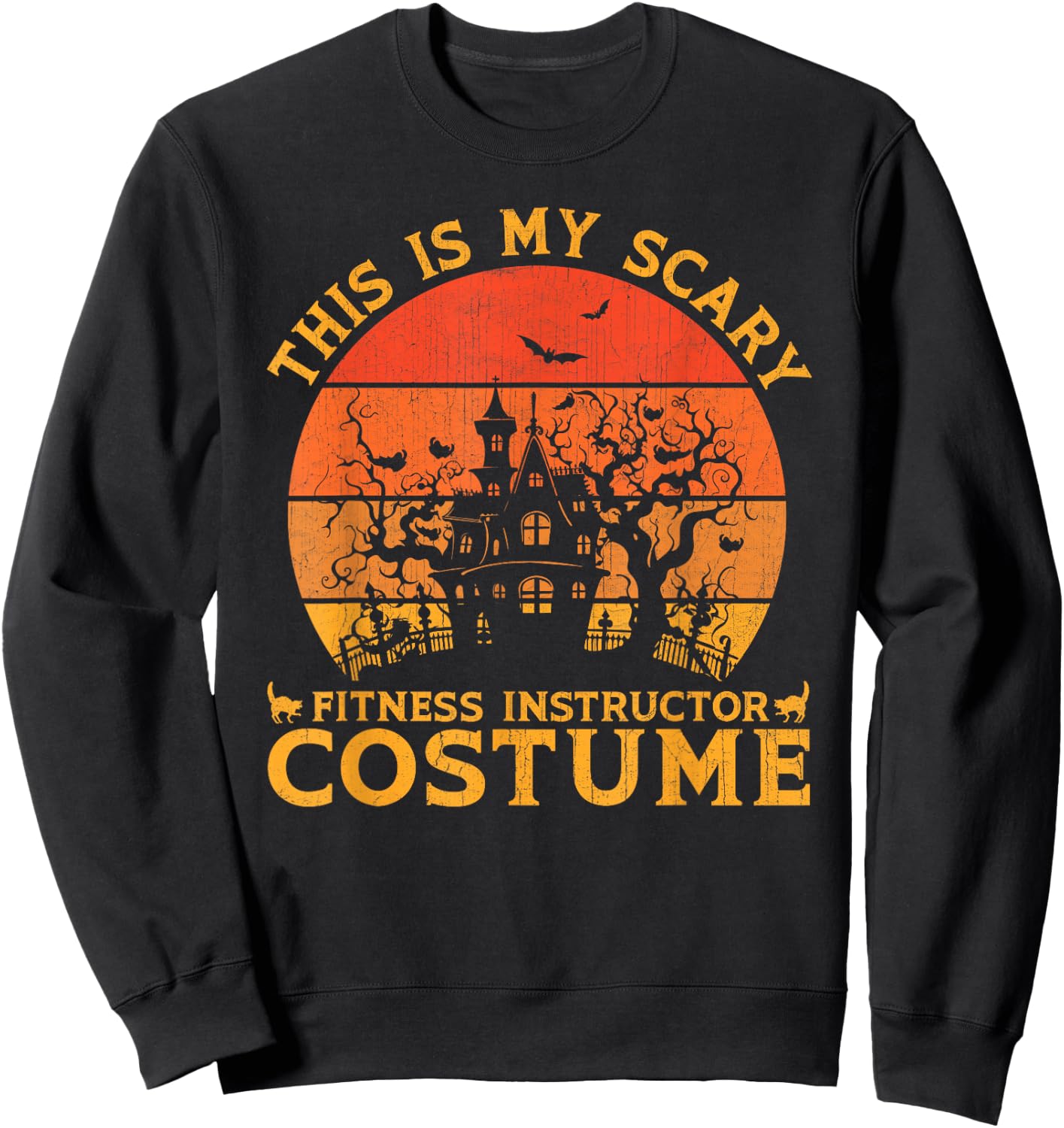 Fitness Instructor Group Matching This is My Scary Halloween Sweatshirt - Sweatshirt | Black