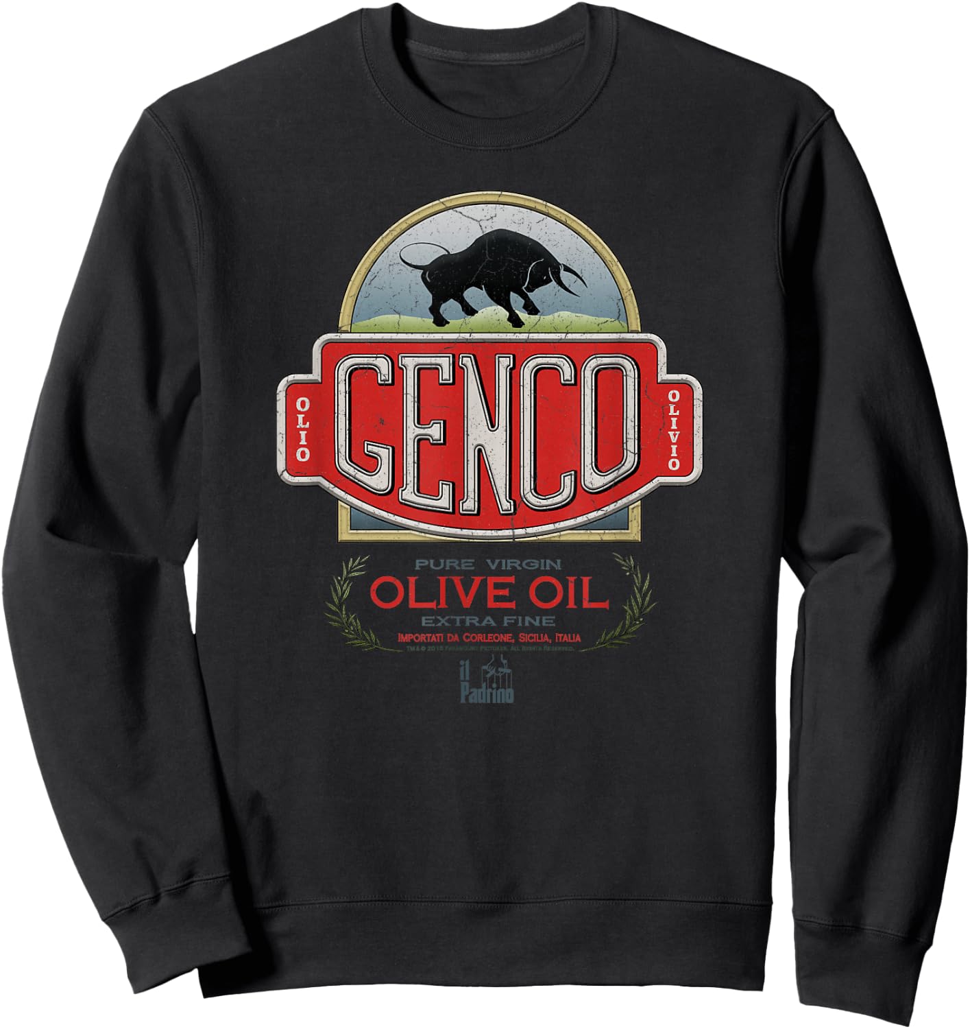 The Godfather Genco Olive Oil Small Sweatshirt - Sweatshirt | Black