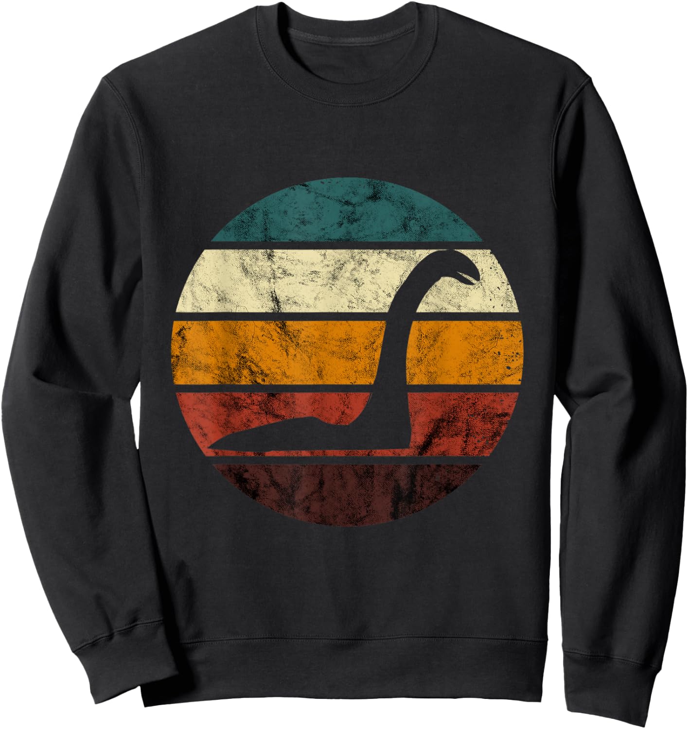 Lochness Monster Retro Loch Ness Sea Monster Nessie Sweatshirt - Sweatshirt | Black