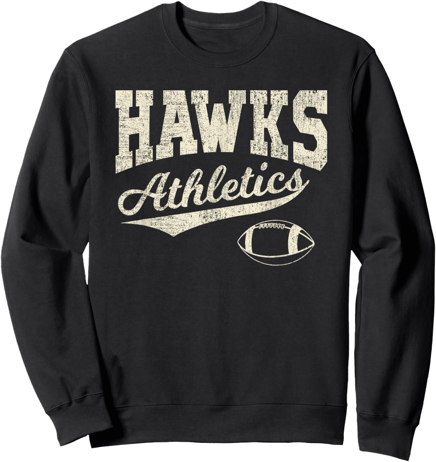 spirit wear, Hawks, high school football athletics Sweatshirt - Sweatshirt | Black