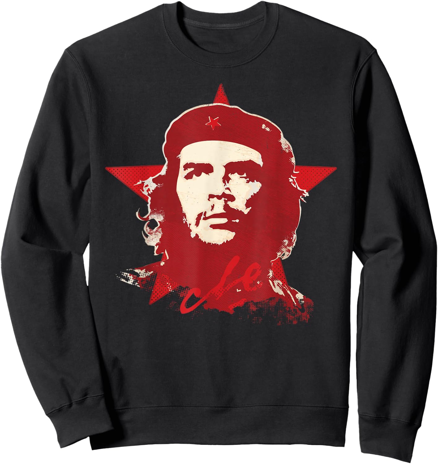 Che Guevara Shirt Cuba Star Cuban Red Revolution Graphic Sweatshirt - Sweatshirt | Black