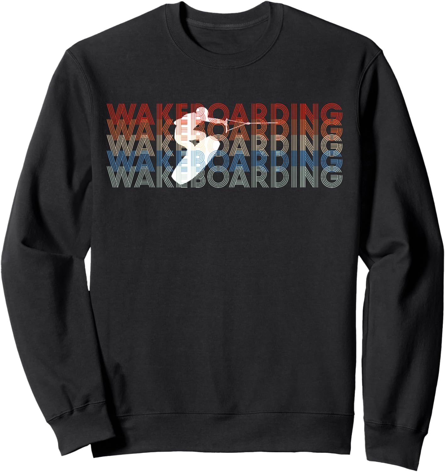 Wakeboard Wakeboarding Wakeboarder Wakesurf Board Surfing Sweatshirt - Sweatshirt | Black