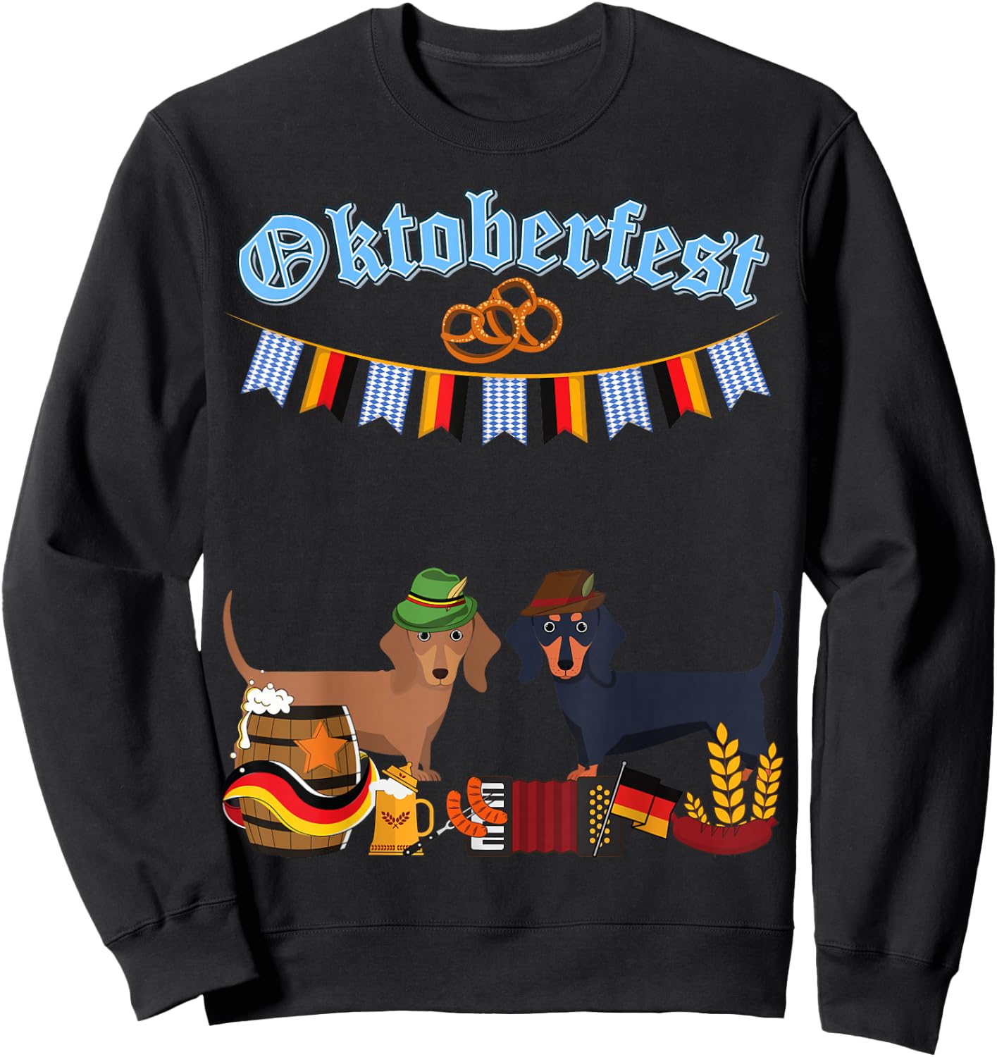 Dachshund Oktoberfest Sweatshirt - Sweatshirt | Black
