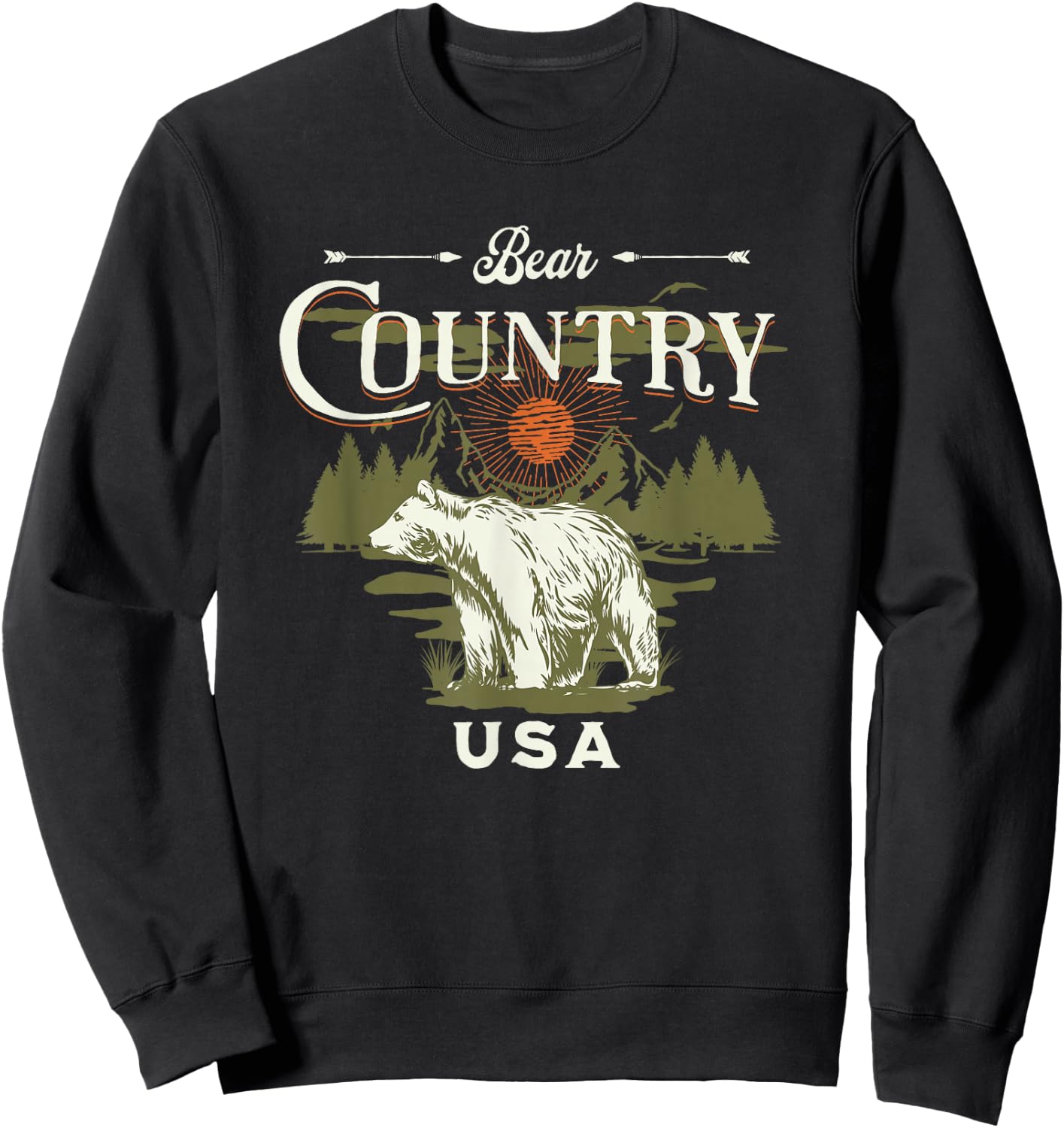 Bear Country USA Rapid City South Dakota Sweatshirt - Sweatshirt | Black