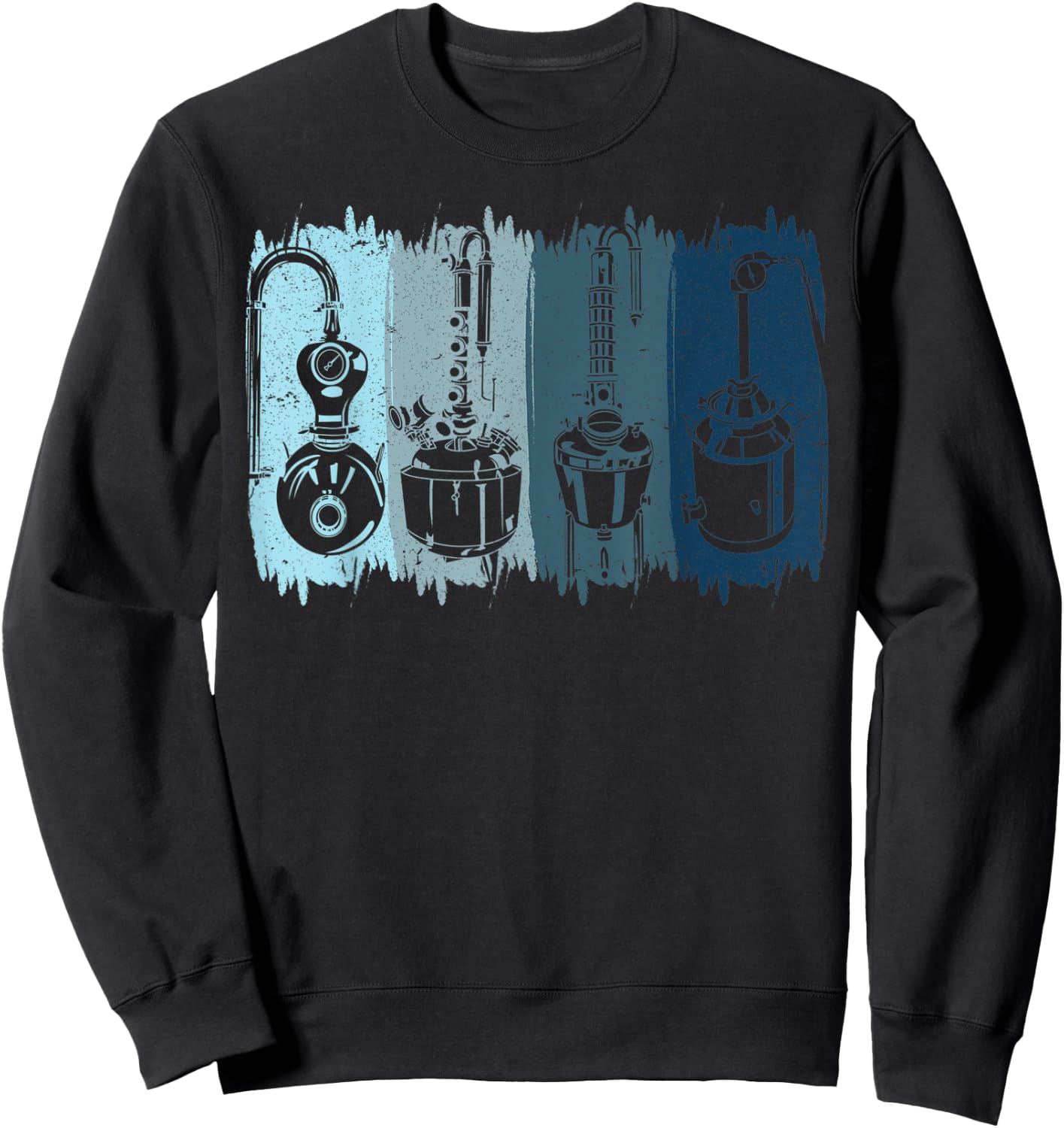 Vintage Distillery Beer Brewery Machinery Distillation Sweatshirt - Sweatshirt | Black