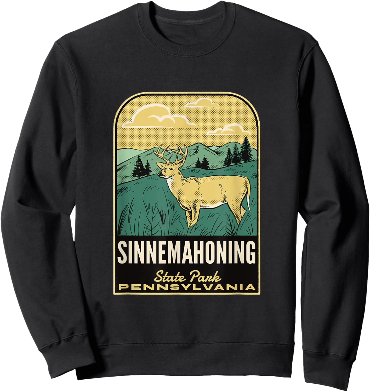 Sinnemahoning State Park PA Vintage Travel Sweatshirt - Sweatshirt | Black