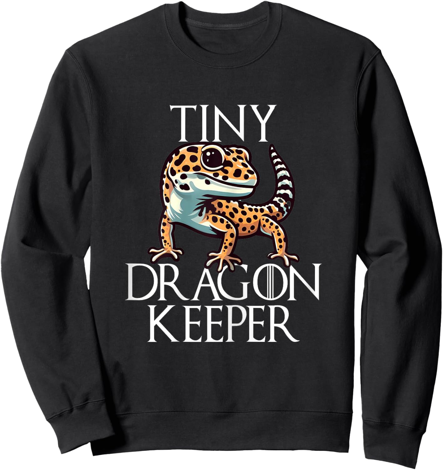 Leopard Gecko Mom Shirts Kids Girls Tiny Dragon Sweatshirt - Sweatshirt | Black