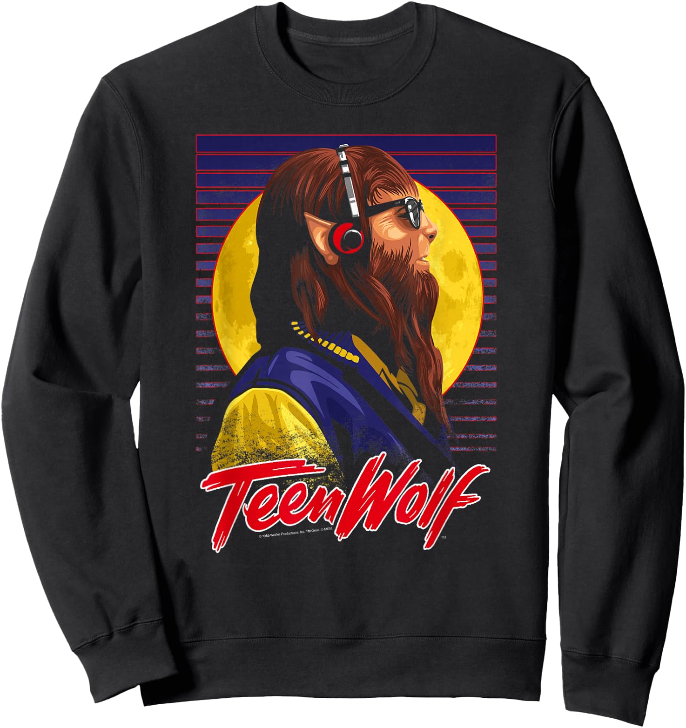 Teen Wolf Headphone Wolf Sweatshirt - Sweatshirt | Black