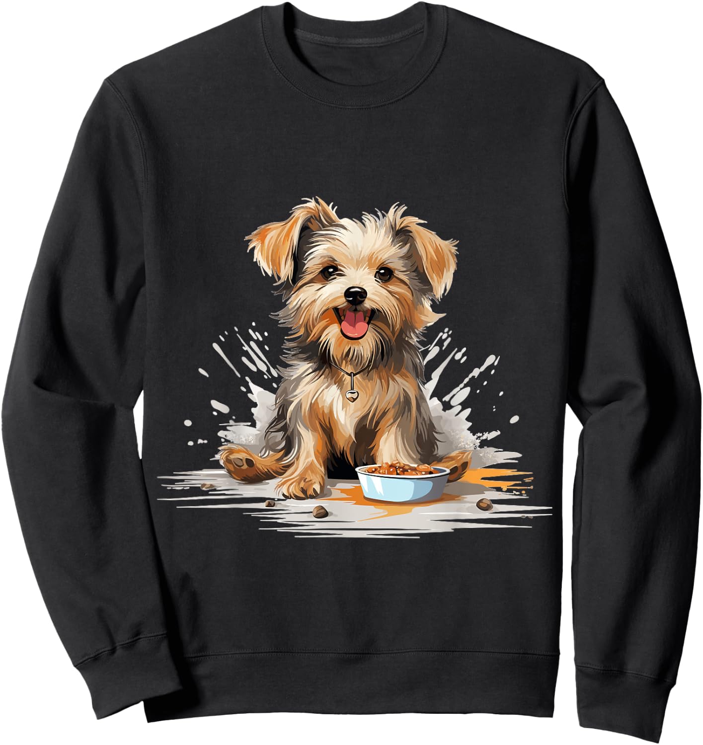 Morkie Dog Breed Pet Cute Graphic Sweatshirt - Sweatshirt | Black