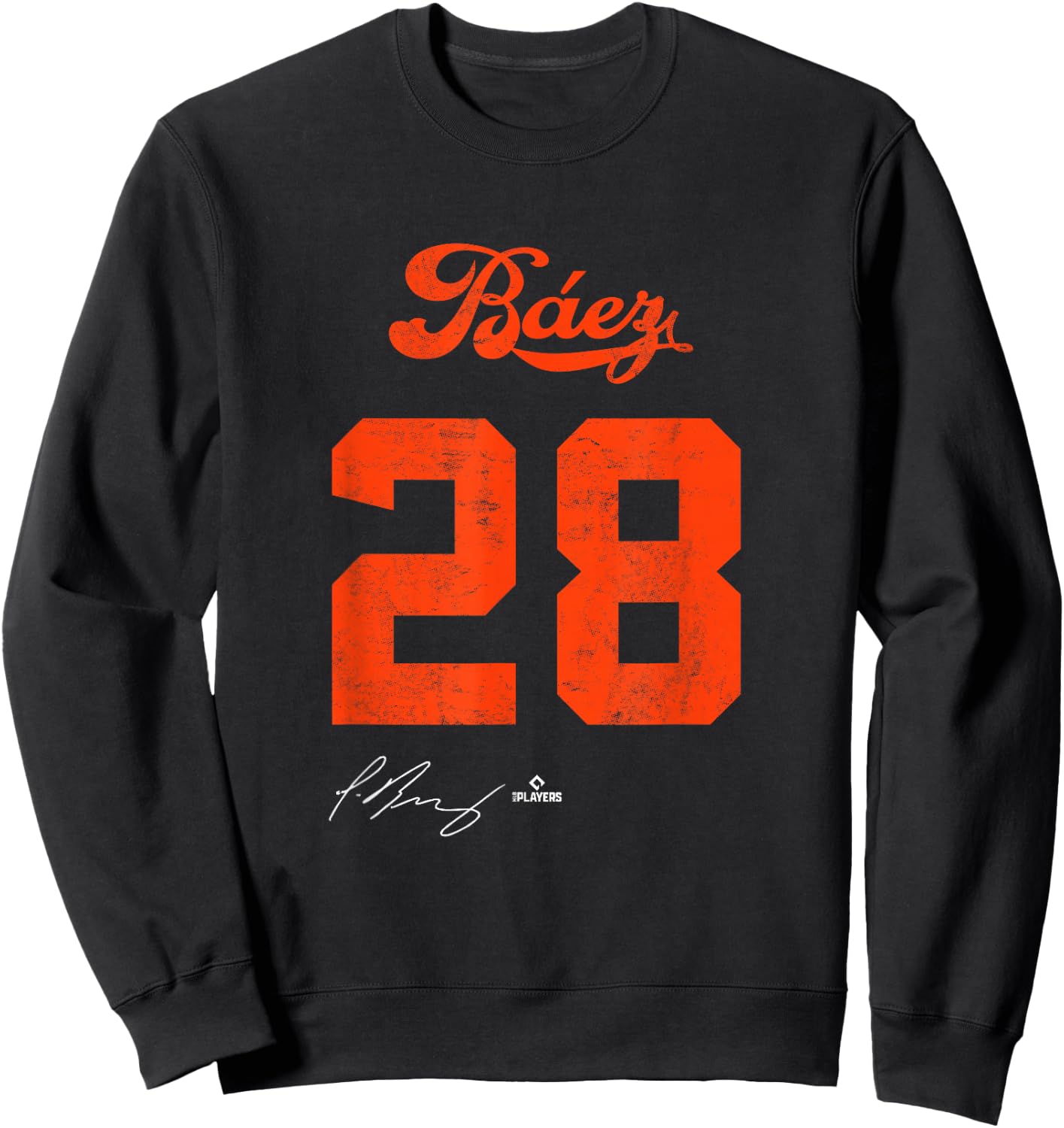 Javier Baez 28 Javier Baez Detroit MLBPA Sweatshirt - Sweatshirt | Black