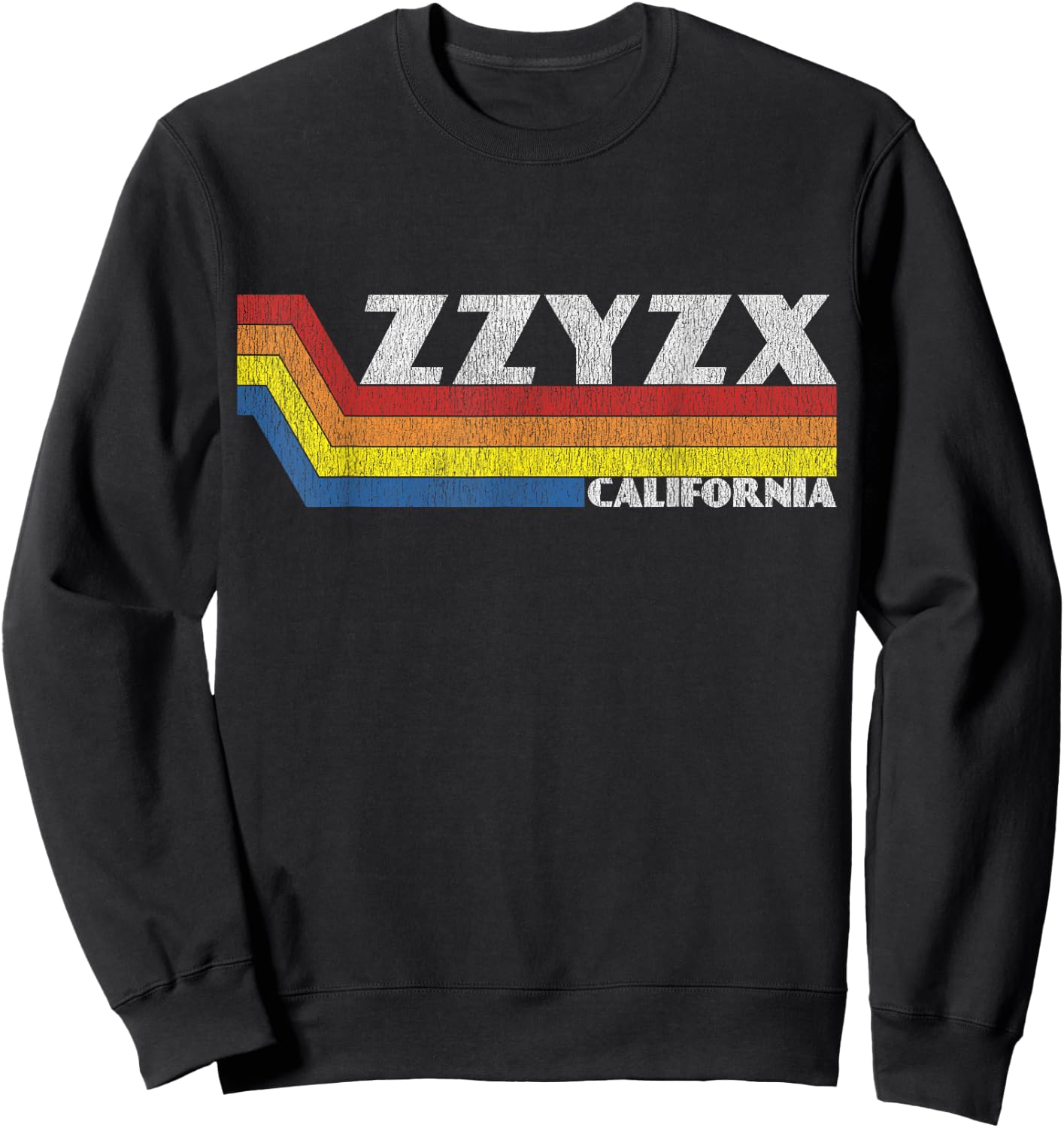 Funny California Gift Retro Weird Souvenir Zzyzx California Sweatshirt - Sweatshirt | Black