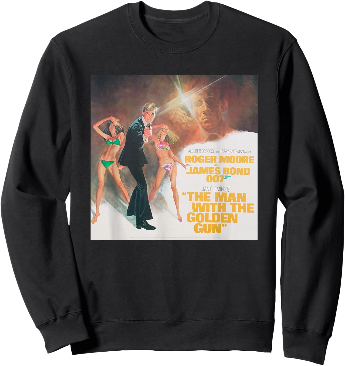 Official James Bond 007 The Man with The Golden Gun Sweatshirt - Sweatshirt | Black