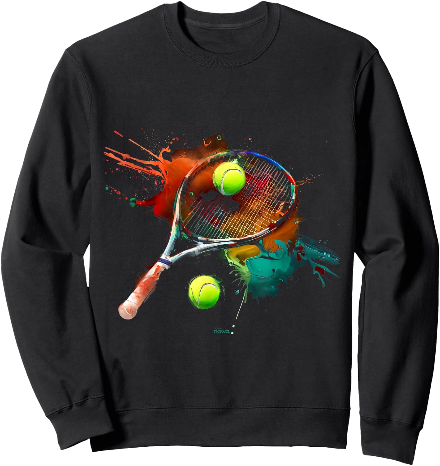 Tennis Racket Player Finale on the Tennis Court Sweatshirt - Sweatshirt | Black