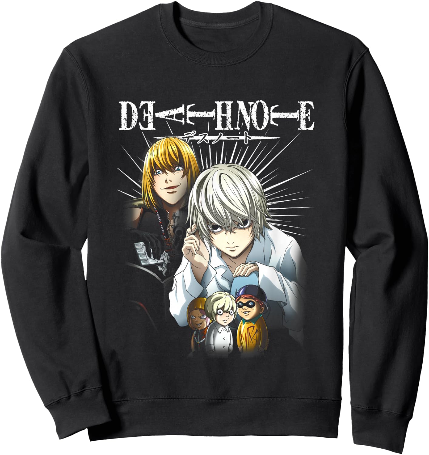 Death Note Near and Mello Anime Sweatshirt - Sweatshirt | Black