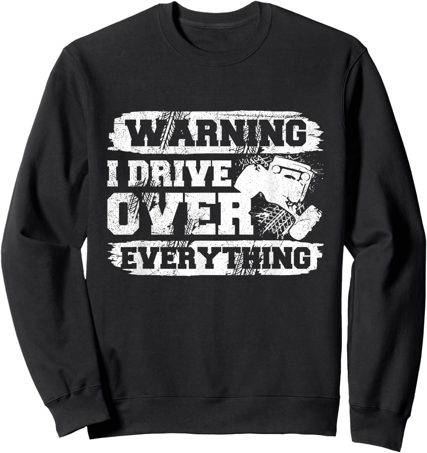 Rock Crawling 4 Wheeler Design for a Rock Crawler Expert Sweatshirt - Sweatshirt | Black