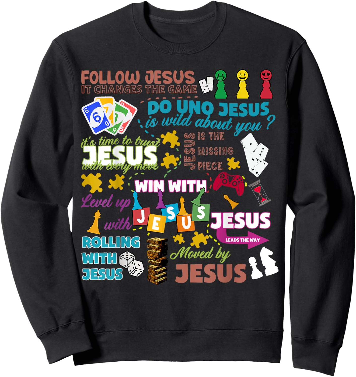 Twists And Turns VBS 2023 Vacation Bible School Christian Sweatshirt - Sweatshirt | Black